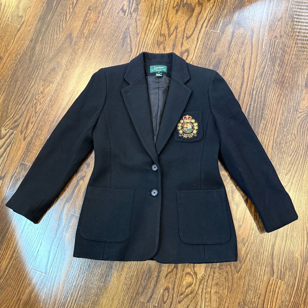 Lauren Ralph Lauren, 80% Wool Navy Jacket, Women's 6P, GUC